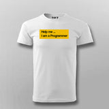 Help me i am a Programmer t shirt for men