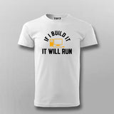 Build It Run It Programmer  T-shirt For Men