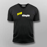 Navi S1mple V-Neck  T-Shirt For Men