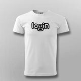 Login – Geeky Tech-Inspired T-Shirt