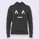 Joyful Smiley Emoticon Hoodies For Women India