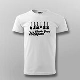 Choose Your Weapon Guitar Musician T-shirt for Men