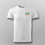 Candlestick Share Market Logo T-shirt For Men