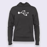 USB Icon Hoodies For Women