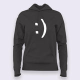 Smile Emoticon Hoodies For Women India