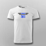 I Enjoy The Romantic Walks Through The Data Center T-Shirt For Men India