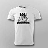 Programming-error t-shirt for men online