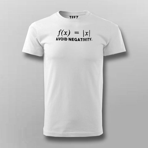Avoid Negativity Maths Funny T-Shirt For Men –