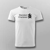 SCB - Standard Chartered Bank Logo  T-shirt For Men
