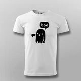 Ghost Boo funny Scary T-shirt for Men