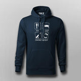 Eat Sleep Cricket Repeat Hoodies For Men