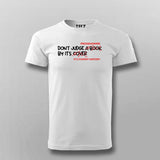 Don't Judge a Book ( Programmer ) By It's Cover ( Commit History) Funny Programming T-shirt For Men