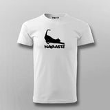 Namaste Cat Funny Yoga T-Shirt for Men