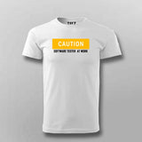 Caution: Tester At Work Men's T-Shirt - Enter If You Dare