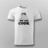 Come To The Dork Side We Can Code T-shirt For Men India