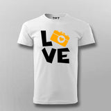 I Love Camera T-Shirt For Men India