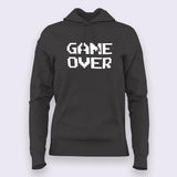 Game Over classic 8-bit Hoodies For Women India