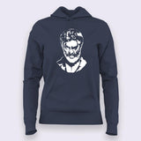 Kaala Angry Face Rajini Hoodies For Women