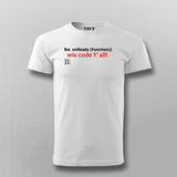 Wix Code Y'all  T-Shirt For Men
