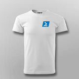 Powershell framework programming IT chest logo t shirt for Men