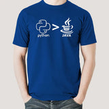 Python Greater Than java T-Shirt For Men ( November) For Prepaid Only