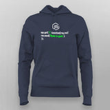Node is geek Hoodies For Women India