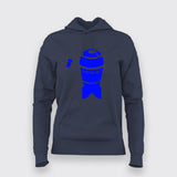Simple Illustration of a nuclear bomb Hoodie For Women Online India