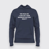 Browser History Hoodie - A Tech Savvy Warning
