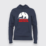 Hakuna Matata Funny Cartoon Hoodies For Women Online India 