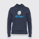 Scuba Diver Hoodies For Women