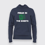 Freak in the Sheets Funny Meme T-Shirt For Women