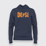 Stylish DESI Logo Women's Cotton T-Shirt