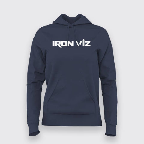 Iron Viz  Logo Hoodies For Women