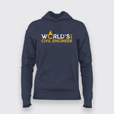 World's Civil Engineer Hoodies For Women Online India