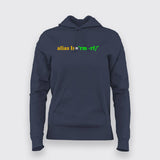 Alias Programming Code Hoodies For Women