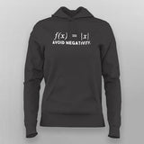 Avoid Negativity Maths Funny Hoodie For Women Online India