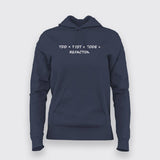 TDD = Test + Code + Refactor Hoodies For Women