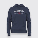 Ted Talk Hoodies For Women Online India
