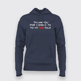Ted Talk Hoodies For Women Online India