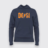 DESI Logo  Hoodies For Women