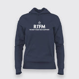 RTFM  Read The Manual First Not Your tech support  Hoodie For Women