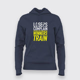 Winners Train Losers Complain T-shirt For Women