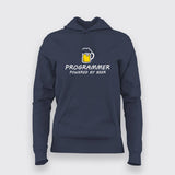 Beer Programmer Funny Hoodie For Women Online India