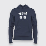 Nope Ctrl Z - Coding Hoodies For Women Online India