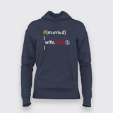 Love your Wife - Programmer Humour Hoodie For Women Online India