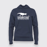 Buy this Exercise Funny T-rex Chasing Motivation T-shirt for Women