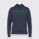 Hashbang /bin/zsh Hoodies For Women Online India