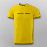 Document Type Human T-shirt For Men Online India