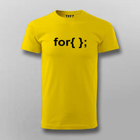 for {} Coder Minimal Design T-Shirt For Men Online
