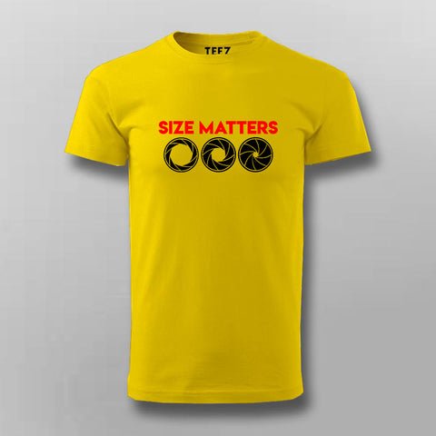 Lens Size Matters T-Shirt For Men